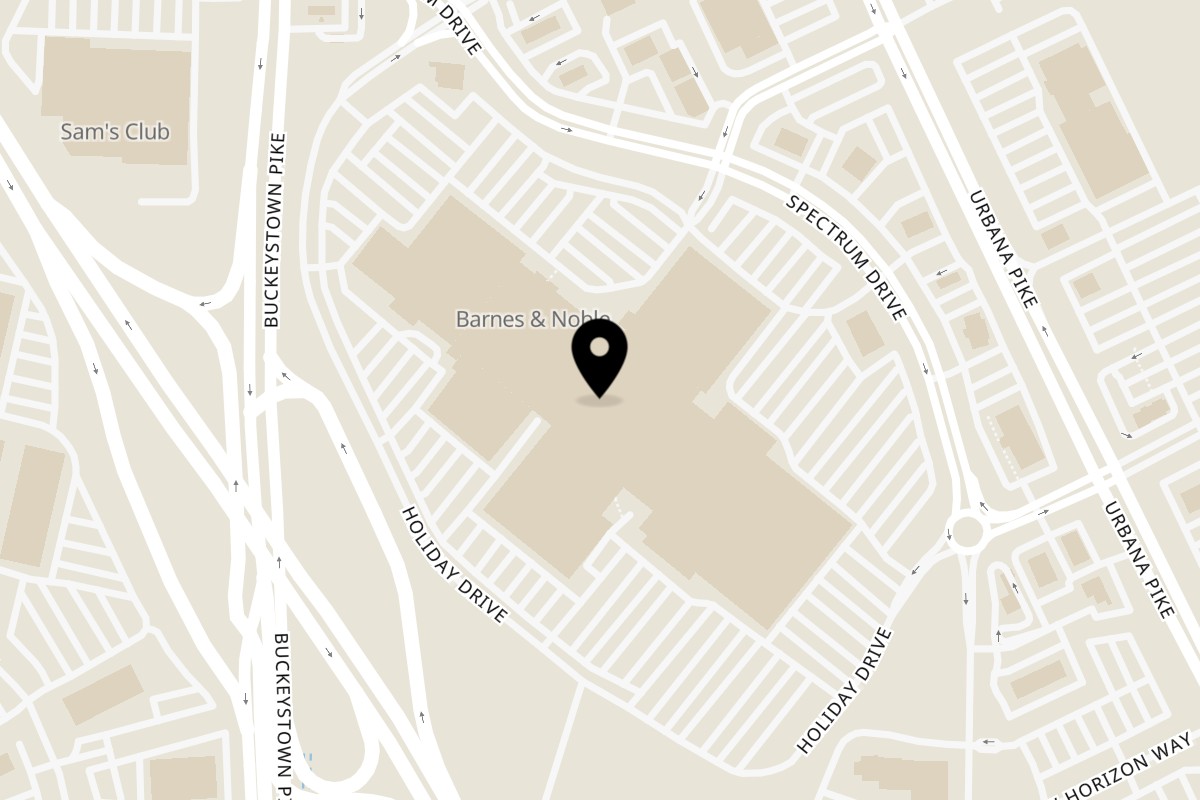 Map showing the location of Halal Diversity on 5500 Buckeystown Pike in Frederick